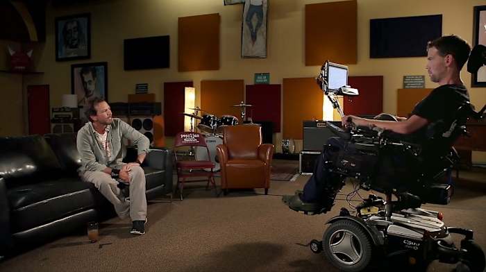 Eddie Vedder and Steve Gleason.